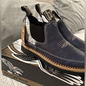 Women’s Georgia Boot Boho Navy Romeo Shoe